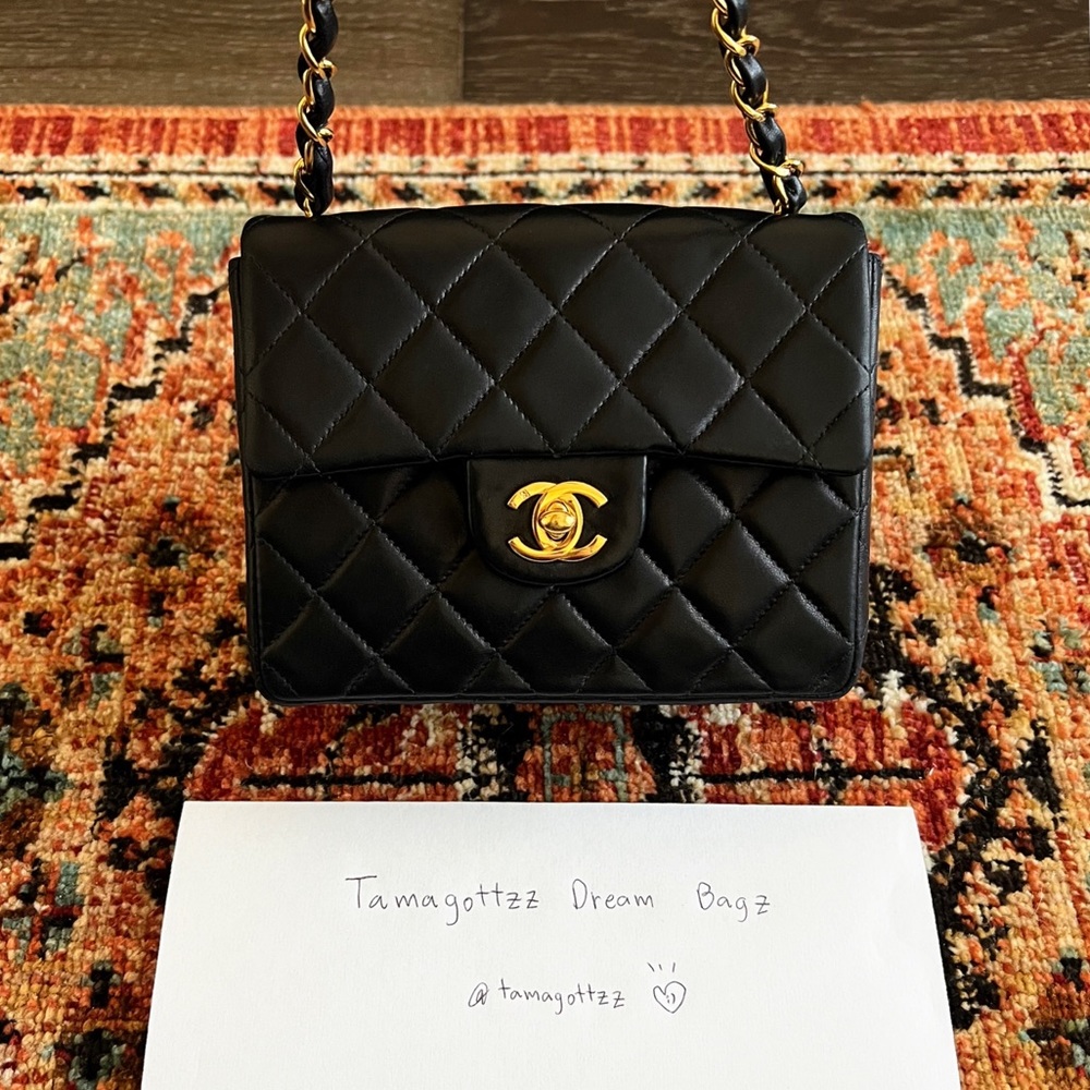 SOLD**Chanel Classic Vintage Mini Square Single Flap Bag - Picture 5 of 11